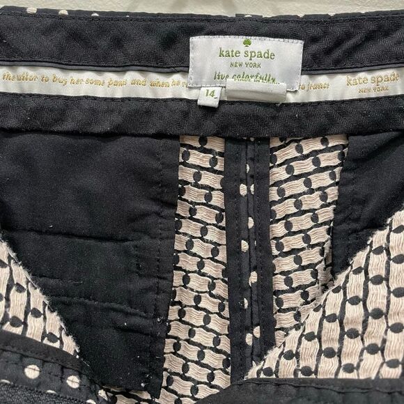 Kate Spade Live Colorfully Polka Dot Straight Pant - Plus Size: 14 - Picture 7 of 9